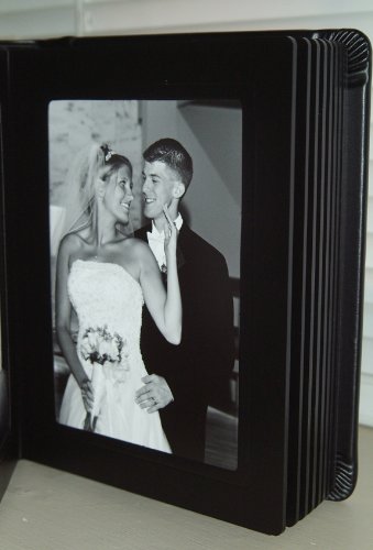5x7 Professional Black SLIP-IN Wedding Album, 30 Page - 30 images