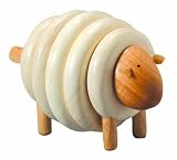 Enlarge toy image: Plan Toys 5150 Lacing Sheep -  preschool activity for young kids