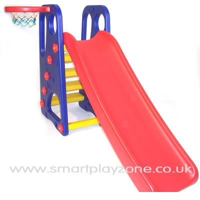 Childrens Toyshop  Toys : NEW OUTDOOR ACTIVITY 2 IN 1 SLIDE WITH BASKETBALL PLAY