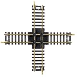 90 Degree Crossing Track - Brass rail