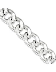 Sterling Silver Curb Bracelet Length 9"