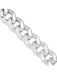 Sterling Silver Curb Bracelet, Best Quality Free Gift Box Satisfaction Guaranteed