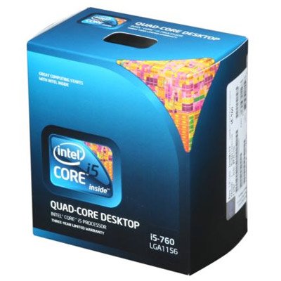 Intel Core i5-760 Processor 2.8 GHz 8 MB Cache Socket LGA1156