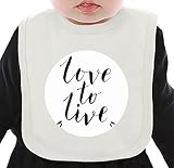 Love to Live ネクタイを有する有機ビブ Medium