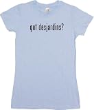 got desjardins? Women's Tee Shirt Medium-Light Blue Babydoll (petite fit)