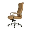 Amstyle Milano XXL Chefsessel / Drehstuhl mit Synchronmechanik, Leder Caramel