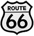 Route 66 Embroidered Patch White Iron-On Highway Road Sign Biker Emblem