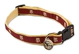Officially Licensed Florida State Seminoles Dog Collar Size M/L