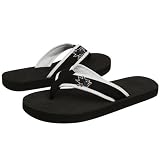 NHL San Jose Sharks Black Basic Unisex Flip Flops (X-Small)