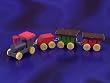 Miniature Painted Toy Railroad 4 pc Set