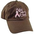 Breast Cancer Ribbon "Fight Like A Girl" Cap
