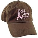 Breast Cancer Ribbon "Fight Like A Girl" Cap