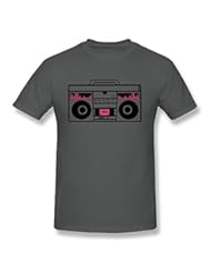 Apparel: SETRUP Mens 1980 BOOM BOX Simple With Speakers For A DJ T-shirt DeepHeather XXL
