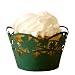 Paper Orchid Lucky Cupcake Wrapper Green, Set of 12