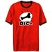 T-Shirt Ringer Red  Think In Big , American Pit Bull Terrier  Dog