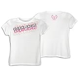 New Balance Women's Race for the Cure LU Empowered Stacked Tech Tee (White, Small)