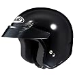 HJC Solid Men's CS-5N Harley Cruiser Motorcycle Helmet - Black