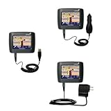 Deluxe Kit for the TomTom One includes a USB cable with Car and Wall Charger - Gomadic Brand w/ TipExchange Technology
