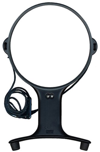 hands free LEDライト付き拡大鏡 130mm 【1.5倍大型レンズ】 HE-06