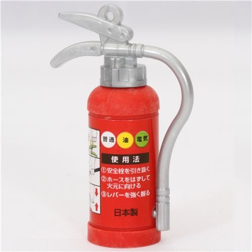 Imagen 2 de Goma de borrar, extintor rojo, de Iwako, Japón