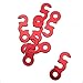 KINGLAKE® 10 Pcs Aluminum Guyline Cord Adjuster Tent Tensioners Rope Adjuster for Tent Hiking Camping Small Size Red