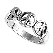 Sterling Silver Ring - 3mm Band Width - 7mm Face Height - Sizes: 4-10