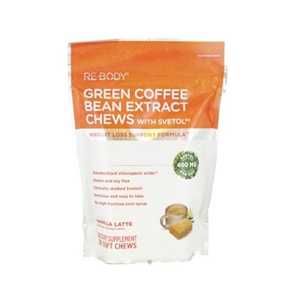 Re-Body Green Coffee Bean Chew with Svetol Supplement, 30 Count