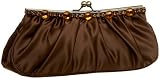 Jessica McClintock EastWest Satin Stone Frame Clutch