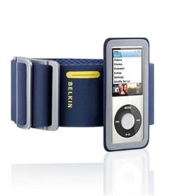 Belkin Sports Armband for 4G iPod Nano, with Fast fit in Navy, Blue & Yellow