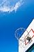 Basketball Stands under Blue Sky - 60H x 40W - Peel and Stick Wall Decal by Wallmonkeys