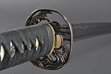 Fully Handforged Black Full Tang Crane Japanese Samurai Katana Sword #333