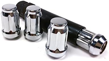 T6 Premium Automotive Small Diameter Acorn Chrome 5 Lug Kit (1/2" Thread Size) -Pack Of 20