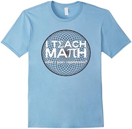 Men's I Teach Math T Shirt Small Baby Blue