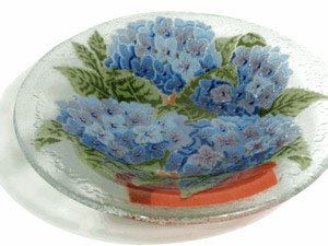 Peggy Karr 9-Inch Glass Hydrangea Bowl
