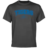 NCAA Jackson State Tigers Charcoal Logo Arch T-shirt-