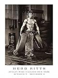 Fred With Tires Art Print Poster By Herb Ritts, 23.5  x 31.5 