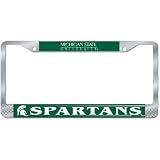 Michigan State Spartans NCAA Chrome License Plate Frame