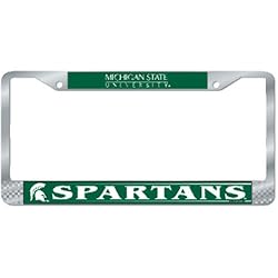 Michigan State Spartans NCAA Chrome License Plate Frame by Wincraft