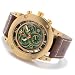 32-Degrees Men's Diver Cut-Out Roman Numeral Chronograph Leather Strap Watch