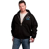 Reebok Carolina Panthers Cumberland Full Zip Quilt Lined Hooded Jacket Medium