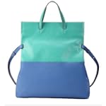 Borsa bicolore di pelle linea Vogue c...