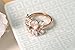 ROXI Platinum / Rose Gold Plated White Enamel Flower & Multi-Color Crystal Cocktail Ring with AAA Zircon, Best Gift Idea