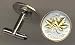 Unique 2-Toned Gold on Silver Canadian Maple leaf, Coin Cufflinks
