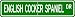 cocker_spaniel13cocker spaniel - English Cocker Spaniel STREET SIGN High Quality Aluminum