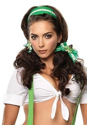 St. Patrick's Day 2PC Lucky Hair Kit Holiday Costume Accessory with Clover Trim