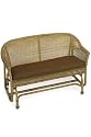 41"w Outdoor Cushion For Settee, 2.5"Hx41"Wx18"D, TEAK SUNBRELLA