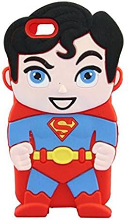 iPhone 6 6S Case, Yayan 3D Cute Bow Superhero Series Style Cartoon Soft Rubber Silicone Back Shell Case Cover Skin for Apple Iphone 6 6S 4.7 inch Superman