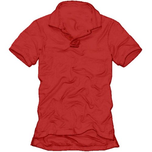 Herren Kurzarm POLOSHIRT, ROT
