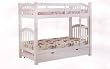 Beautiful White Twin Size Bunk Bed/White Finish Trundle