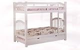 Beautiful White Twin Size Bunk Bed/white Finish Trundle
